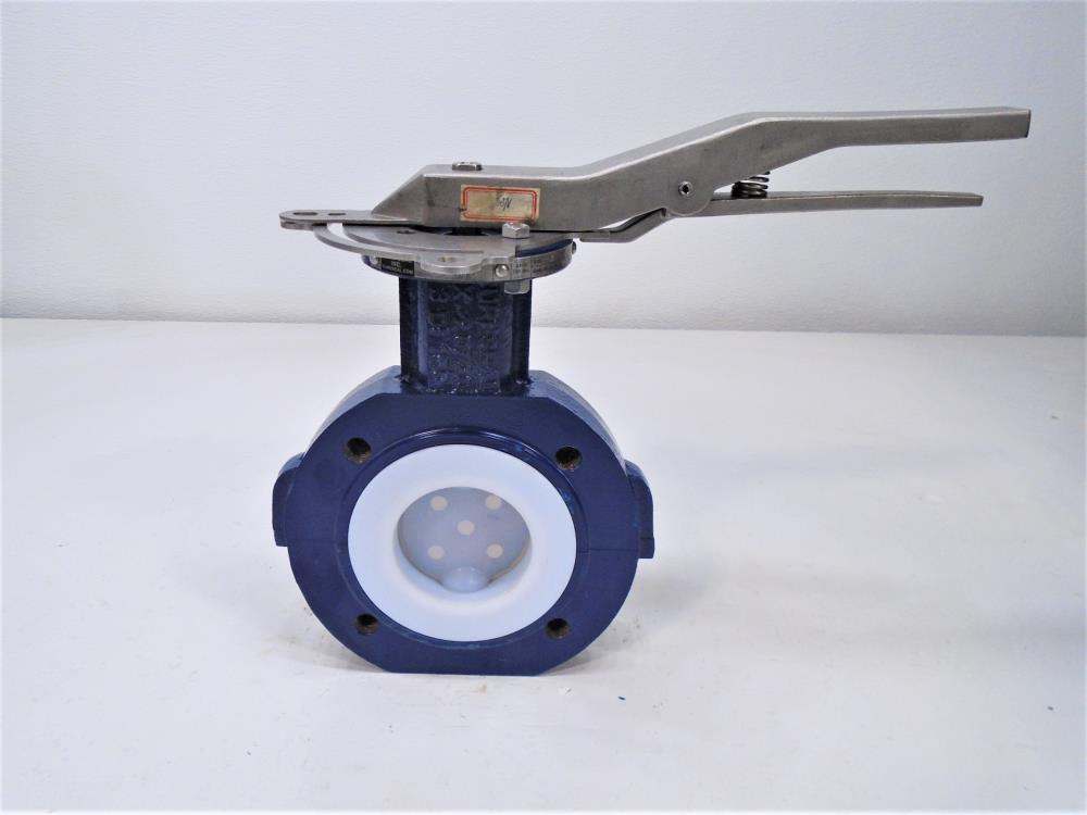 Sure Seal LBF 3" 150# Ductile Iron/Teflon Lug Butterfly Valve, LBF3L1VPP01